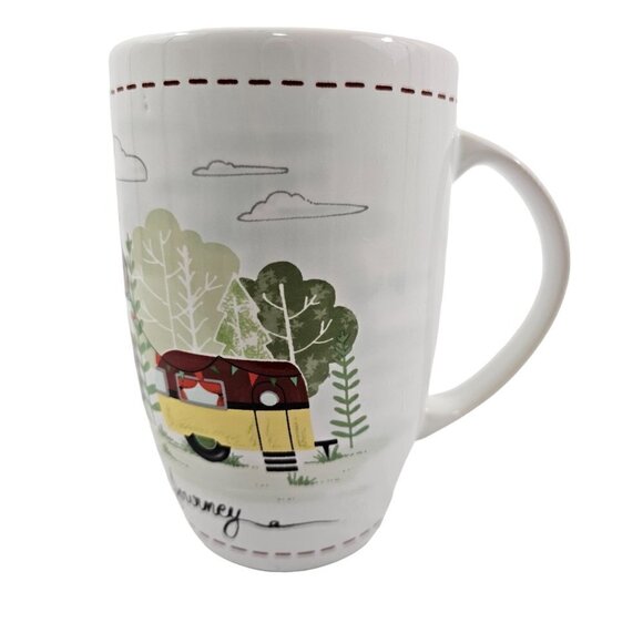 Conventry Retro Camper “It’s all about the journey” 18 Oz Porcelain Mug - "S" - Picture 11 of 16